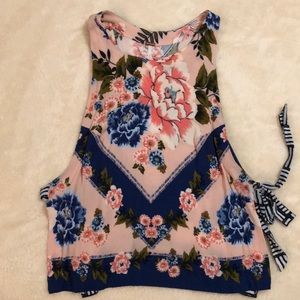 Free People Floral Tank